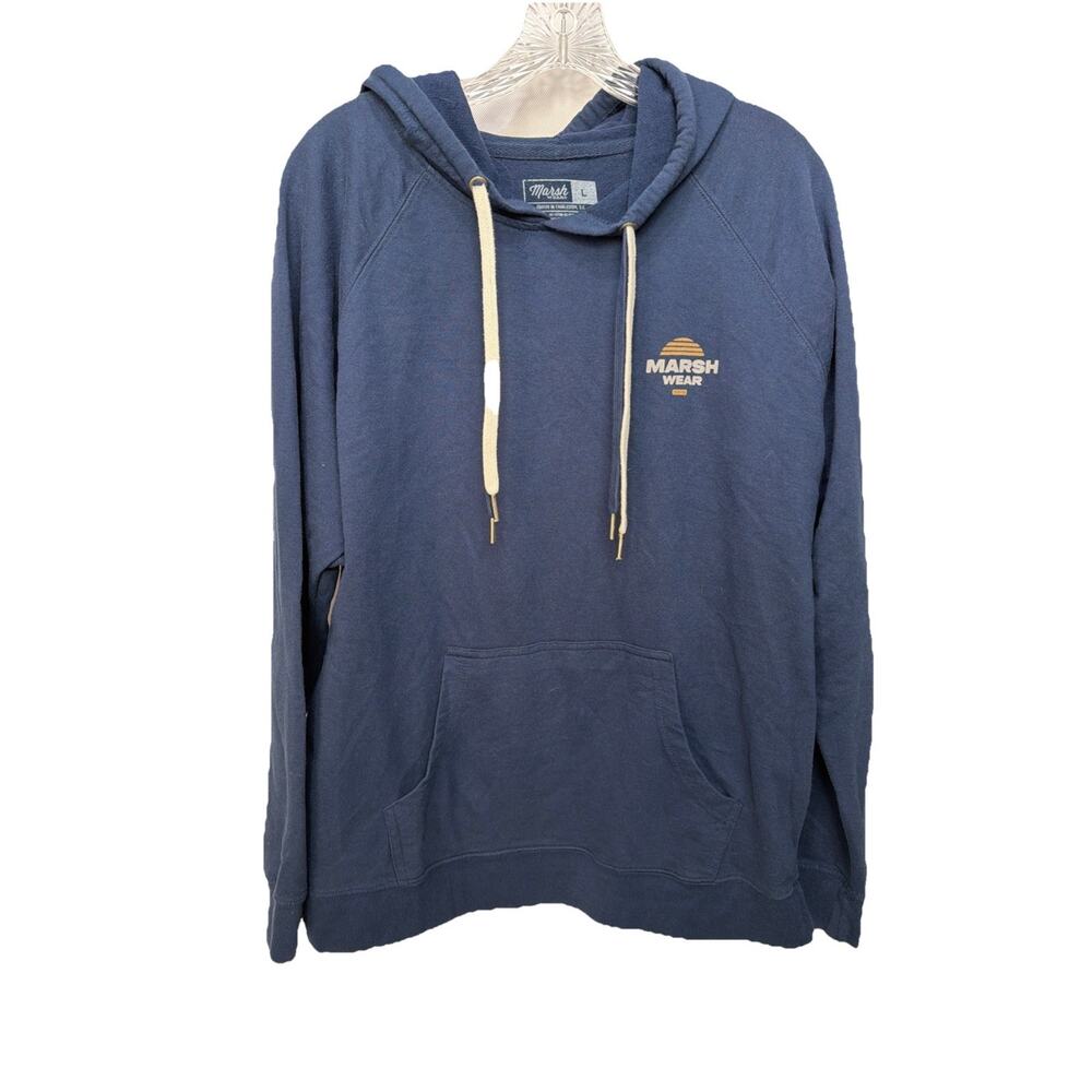 Marsh Wear Men's Buxton Hoodie Long Sleeve Large Blue